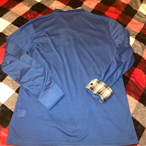 COOFANDY Mens Plaid Collar Casual Long Sleeve Button Collar Dress Shirt Small - Picture 3 of 9